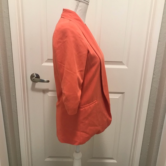 Bar III Orange Open Blazer.  Size Small - Picture 2 of 8